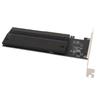 NVMe PCIe Adapter Card 2 Port M.2 NVMe to PCIe 4.0 X8 Card with Aluminum Heat Sink M.2 to PCI