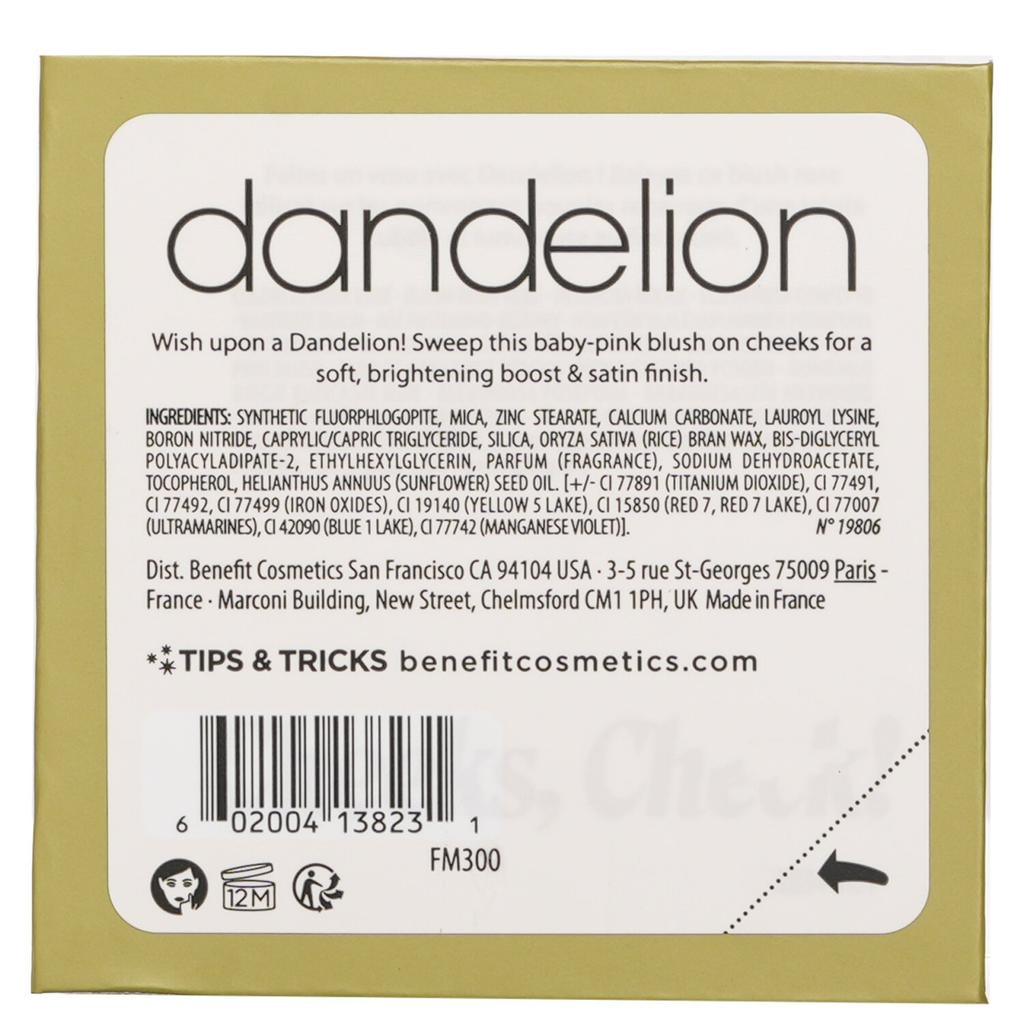 Осветляющие румяна Dandelion Baby Pink