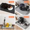 Protective Mat for Outdoor Use Silicone under Sink with Raised Edge, Waterproof Leak-Proof Non Easy Clean Shelf Liner Slip Cabinet Liner, Oil-proof