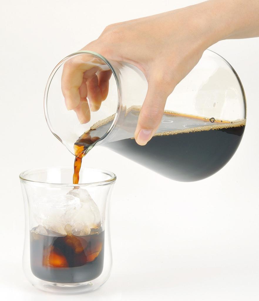 Iwaki Heat-Resistant Glass Coffee Server, Water Dripper, 440ml, KT8644-CL1