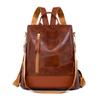 Женский мягкий кожаный рюкзак большой емкости с защитой от кражи для путешествий и поездок на работу