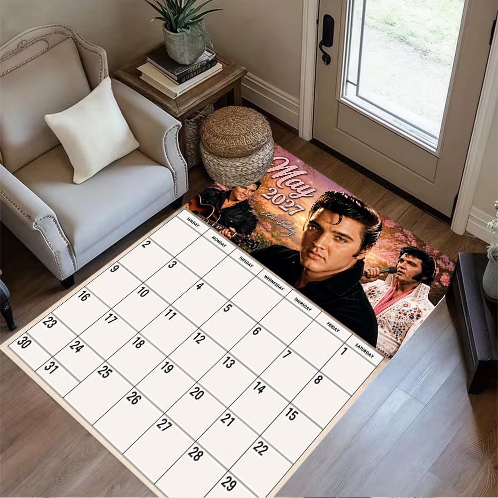 Love Tender: Elvis Presley's Legacy Area Rug Design for Bedrooms Dormitory Decorate room Playrooms Antislip Carpet Anime Office Decor