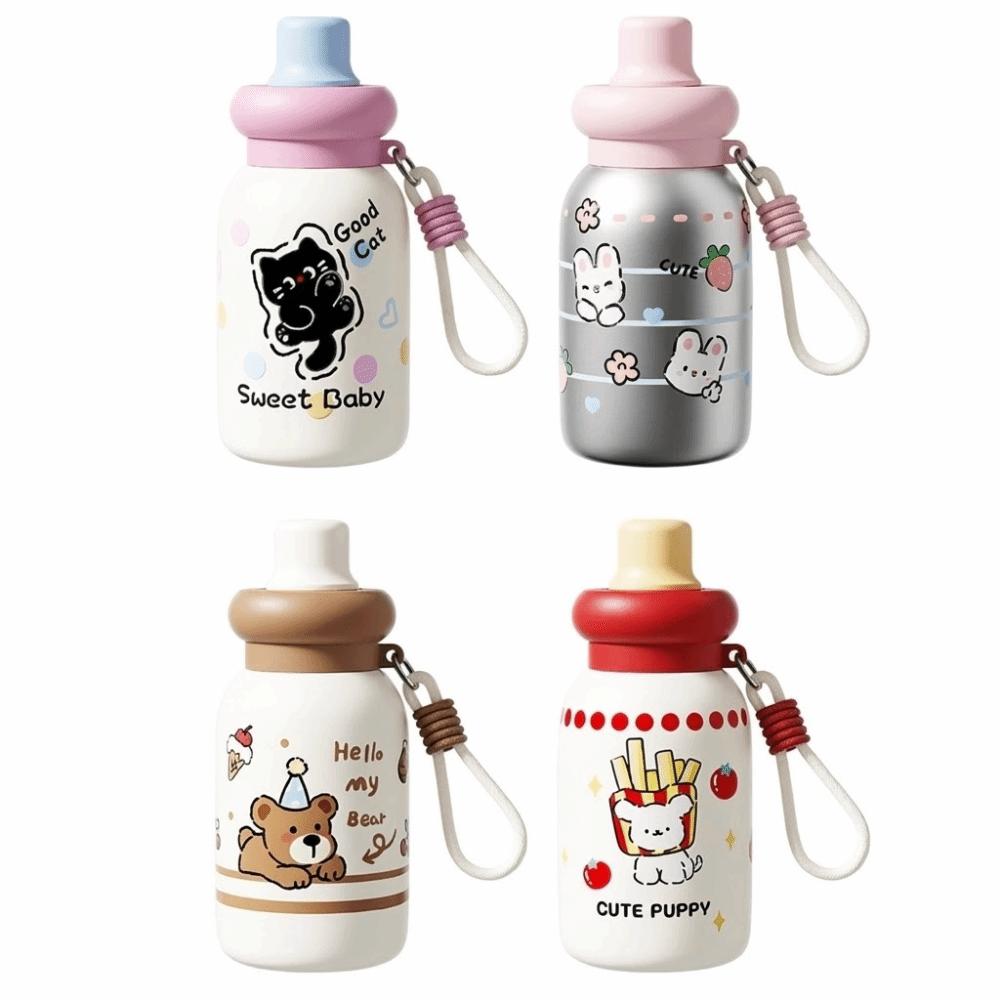 Милая термокружка 500 мл, из нержавеющей стали 316, герметичная, с мультяшным рисунком, для использования на улице