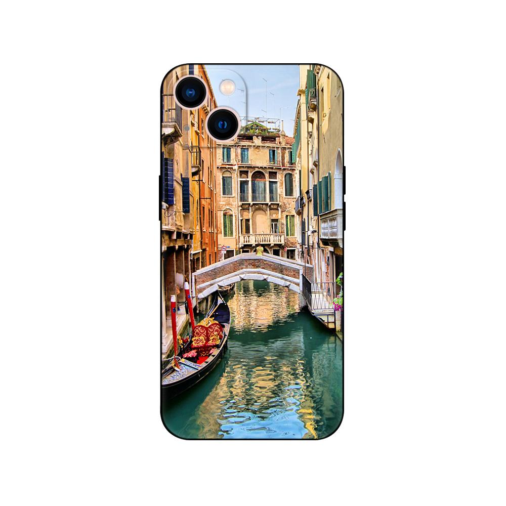 Black Tpu Case For Huawei P30 Lite P30 Pro P40 Case For Huawei P40 LITE E P Smart 2020 Case Cover Italy Venice City