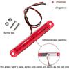 4 Pack Marine Navigation Lights, Stern Lights, Marine LED Light Strips - Red and Green
