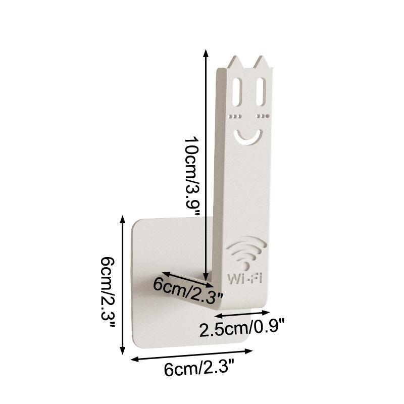 Популярный универсальный настенный держатель для маршрутизатора и приставки - многоцелевая полка для хранения без сверления с практичными крючками