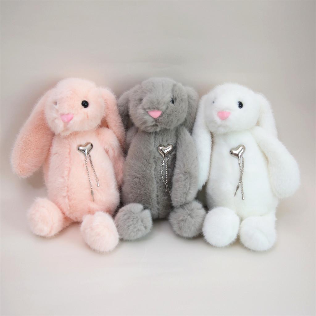 Plush Bunny Toy For Kids Soft Coral Fleece Gift For Children And Birthday Present
