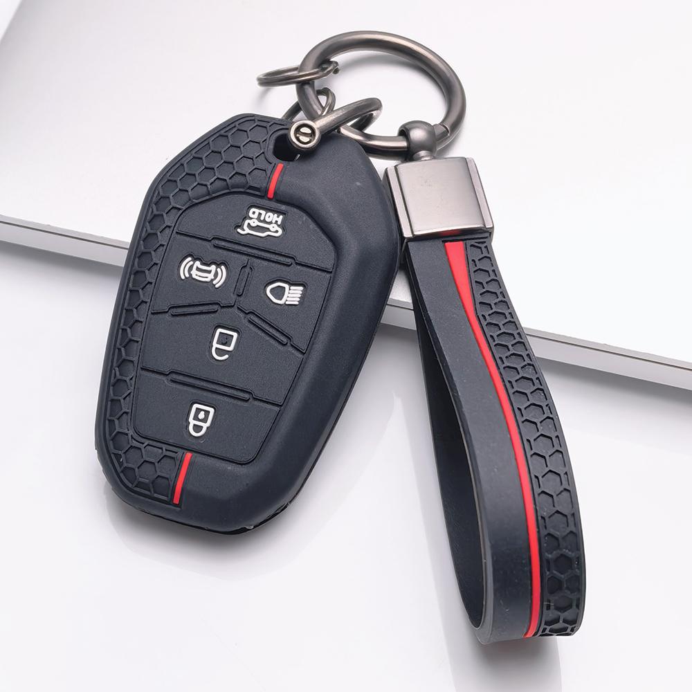 Чехол для брелока для SsangYong Korando Actyon Kyron Rexton Tivoli Musso Torres Rodius Stavic с брелком Защитный аксессуар Защита брелока