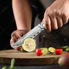 WXCOO Дамасская сталь Карманный складной нож Мясницкий нож Прочный кухонный нож Шеф-повара Складной нож для чистки фруктов Лучшие подарки Мужчине
