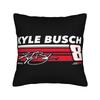 Decorative Pillow Covers Kyle Busch  Merch Home  Throw Pillow Case Cover Square Multiple Sizes