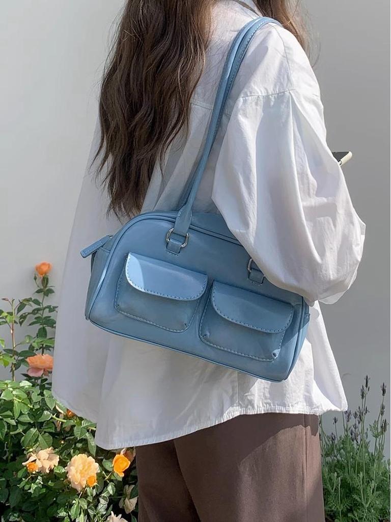 2025 Модная женская универсальная сумка - Лето и осень в корейском стиле Маленькая квадратная сумка через плечо