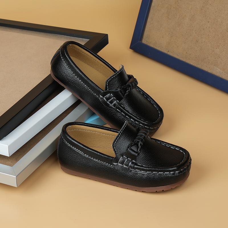 Модные роскошные детские мокасины из натуральной кожи для маленьких мальчиков и девочек, мокасины на плоской подошве, повседневные детские свадебные туфли на осень