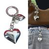 Cute Love Shaped Key Chain Large and Small Heart Bag Pendant Keychain Fashionable Keyring Women and Teens Bag Jewelry