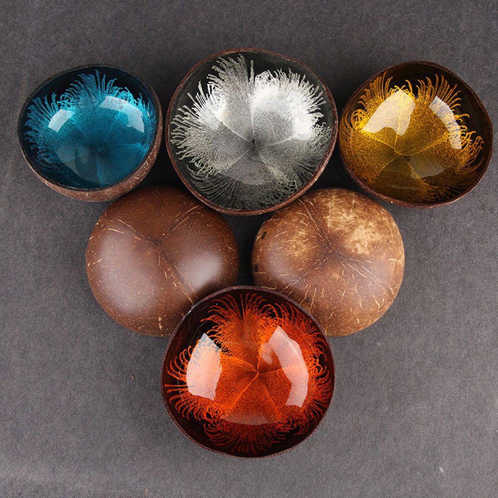 Kitchen Supplies Home Decor Natural Coconut Shell Bowls Storage Container Candy Dishes Tableware