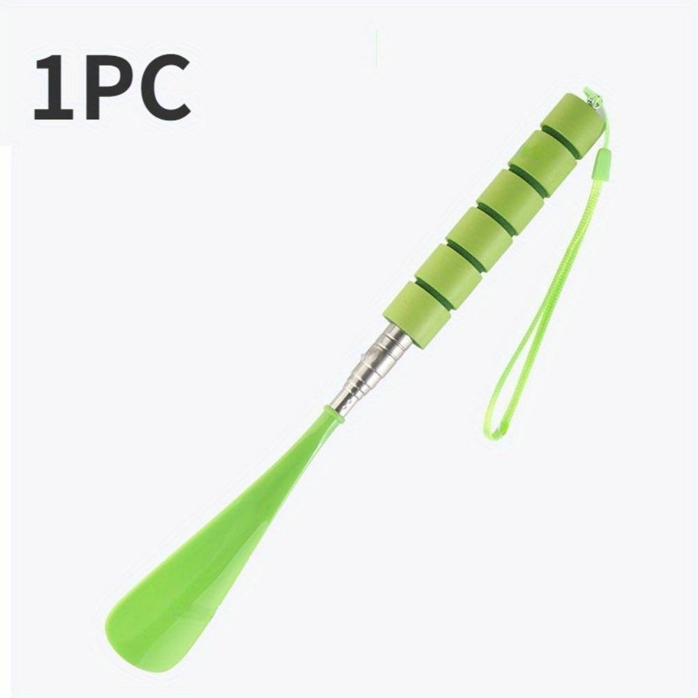 1PC Long Handle Adjustable Shoehorn, Shoe Horn With Stainless Steel Telescopic Pole For The Seniors
