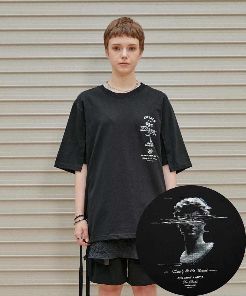 Футболка SAC STUDIO Atelier Черная