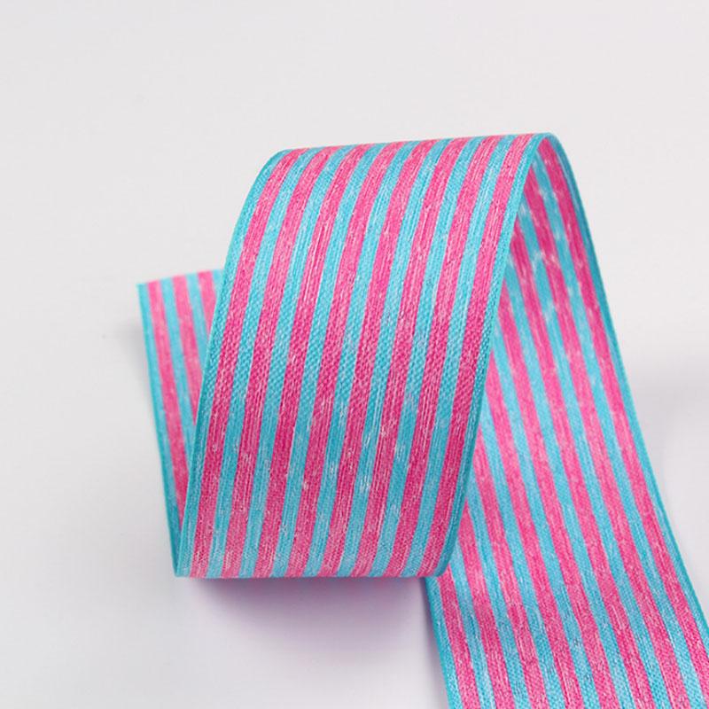 Two-color Stripe Double Face Ribbon DIY Handmade Hair Accessories Material Bow Hat Ribbon Clothing Accessories Ribbon