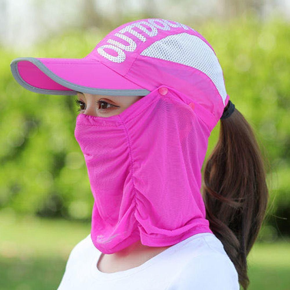 Quick-dry Hat Wide Brim Baseball Cap Sun Hat Face Cover Cap Breathable Sun Protection Hat Men