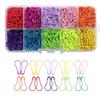 500Pc/Box Mix Color Safety Pins Gourd Shape Metal Clips Marker Tag Gourd Pins Safe Craft Knitting Cross Stitch DIY Sewing Kit