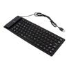 USB Wired Silicone English 87 Dustproof and Easy To For Comes with Compatible with Windows Mac Keyboard, Quiet, Small, Foldable, Roll-up Keyboard,
