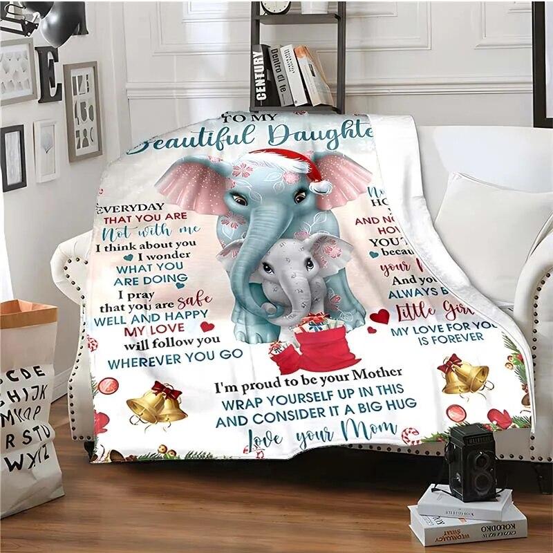 Одеяло с 3D принтом письма для моих детей, родителей и любителей, теплое одеяло для гостиной, мягкое фланелевое одеяло для взрослых и детей