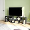 Three-Block Modular TV Stand - Black Wood-Effect