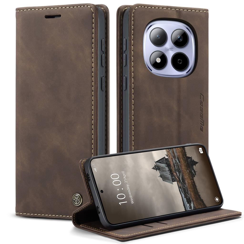 Для Xiaomi Redmi Note 15 Pro 4G (Глобальный) Чехол-кошелек CASEME Серия 013 Кожа PU Чехол для телефона Подставка