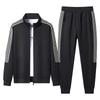 Spring and Autumn Sports Men's Three Bar Casual Two Piece Set