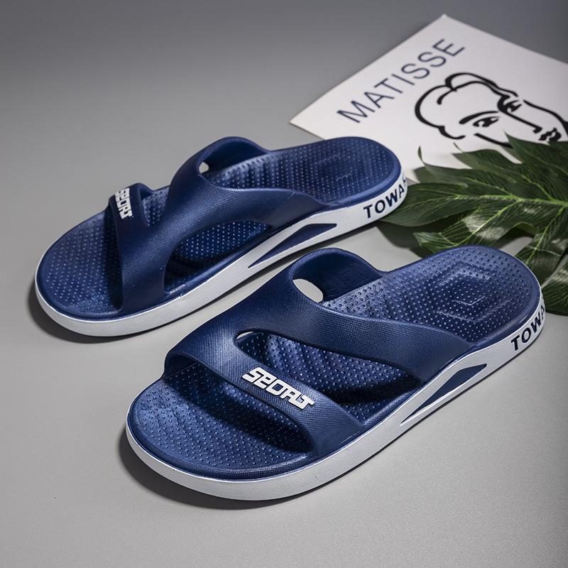 Fashion Slippers Mens Wear Outer Casual Sandals Soft Bottom Outdoor Beach Shoes One Slippers
