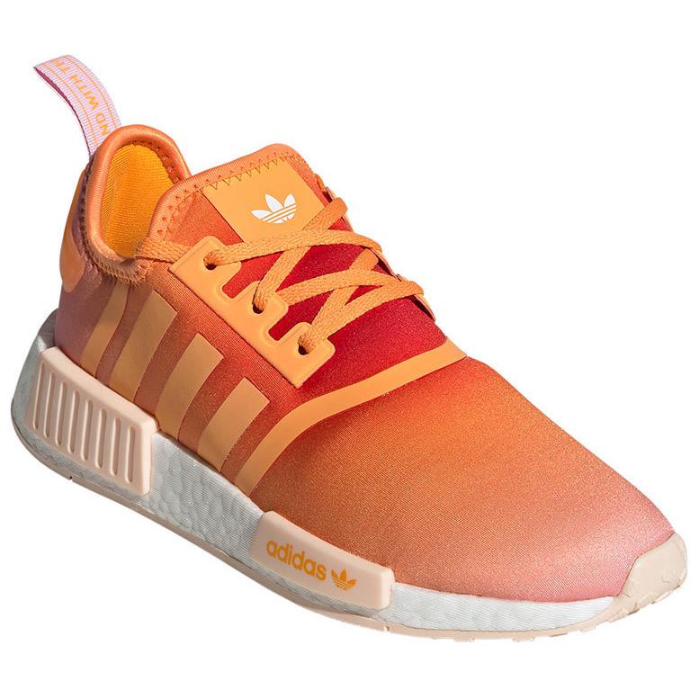 Adidas Originals NMD_R1 Slip Resistant Abrasion Resistant Low top Casual Running Shoes Unisex Orange IE9625