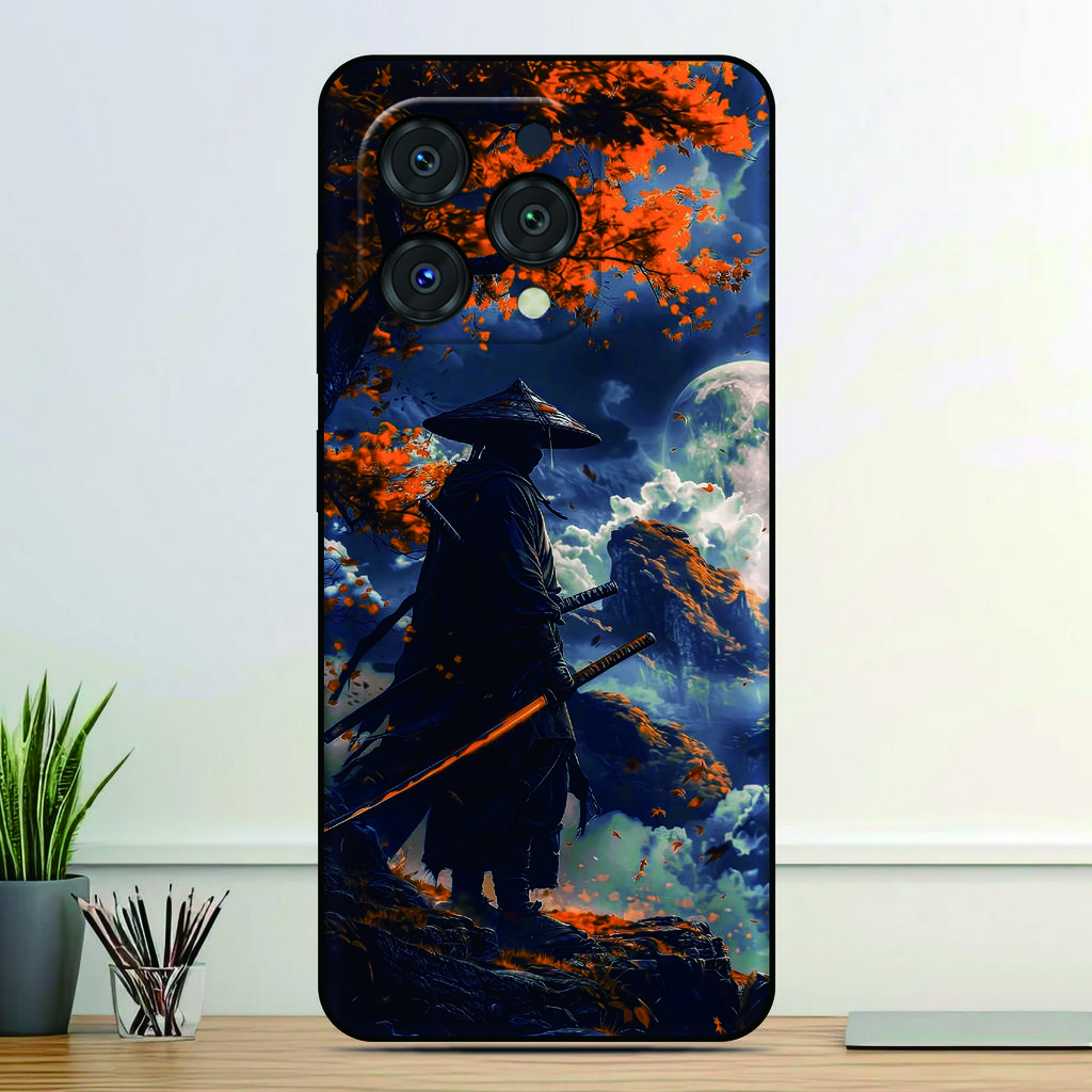 Японский чехол для телефона Самурай для ZTE Blade A76 4G A75 A73 A72 A71 A35e A56 A55 A54 A35 A36 A51 A34 A31 Plus A5 Чехол с индивидуальным изображением