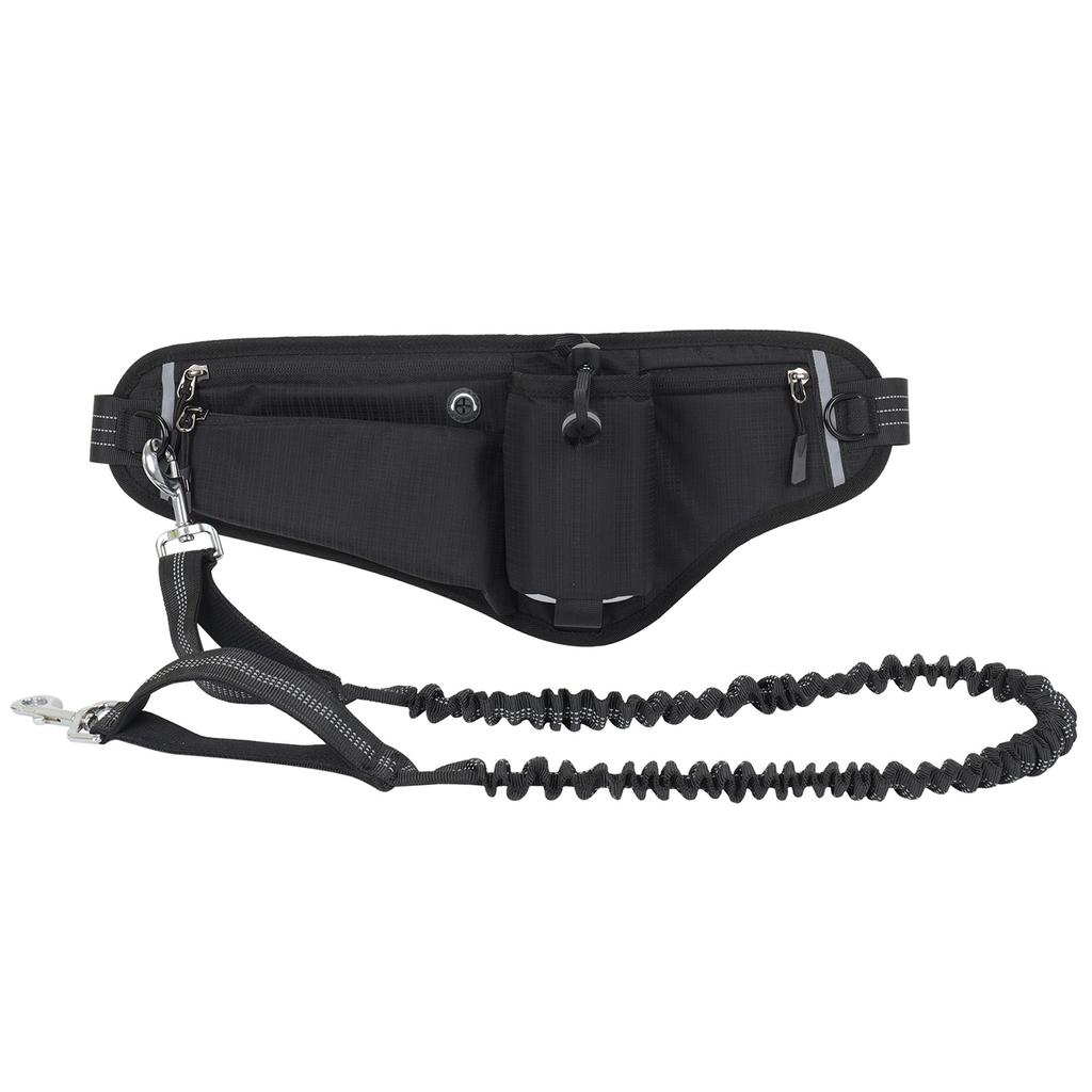 Поводок для собак Hands Free, поясная сумка, водонепроницаемая, ночная, светоотражающая, большой емкости для уличной собаки