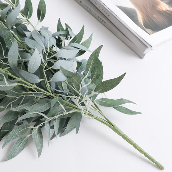 1шт искусственные плетеные листья ивы поддельные зеленые растения листва свадебный домашний декор