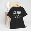 Черная свободная рубашка с графическим дизайном 'Scrub Life'