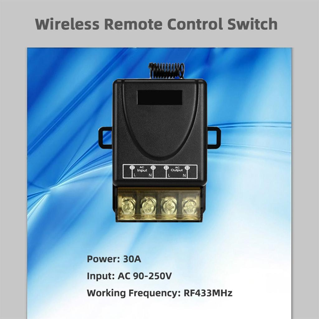 Wireless Control Relay AC90~250V 30A+1 Wireless Remote Control/wireless Switche