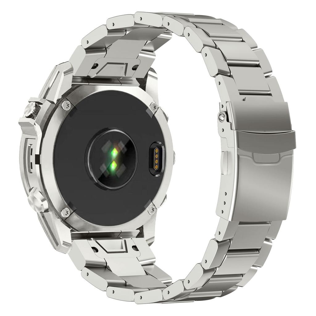22mm Quick Release Watch Band for Garmin Fenix 8 Pro AMOLED 47mm/8 47mm/Fenix E 47mm Titanium Alloy Strap with Double-Fold Buckle