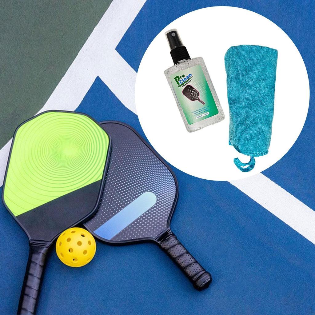 100 мл очистителя Pickleball Paddle Cleaner удаляет остатки грязи с помощью сухой салфетки Professional
