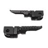 1 Pair Motorcycle Front Foot Peg Black Anti Slip Aluminum Alloy Adjustable Height Foot Peg Footrest 