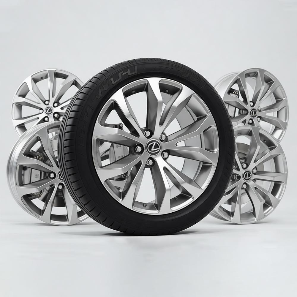 4Pcs 60MM Car Tire Wheel Hub Center Cover Badge Decoration Set With For Lexus RX300 IS200 IS250 ES350 Ct200h UX250h NX300h RX350