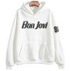 Толстовка Bon Jovi в тонких оттенках Рок Винтажный Принт с Буквами Мерч Свитшот с Капюшоном с Длинным Рукавом Оверсайз Пуловер Мода Уличного Стиля Худи