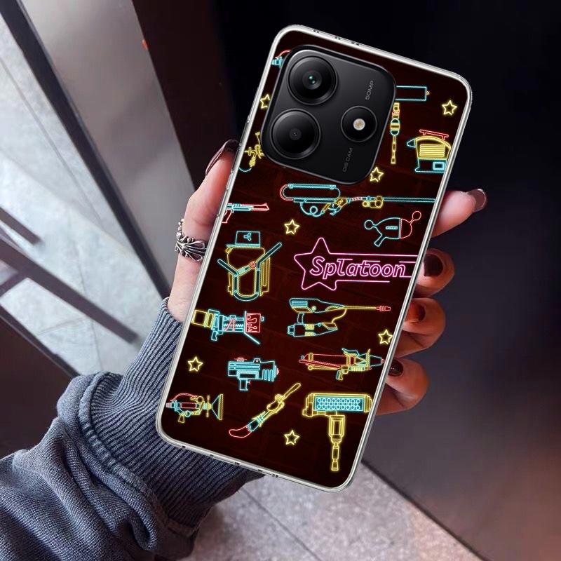 Game S-Splatoons Phone Case For Xiaomi Redmi Note 15 14 14S 13 12S 12 Pro Plus 11S 11 10S 10 4G Cover 11E 11T 5G Print Fundas Re