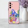 INS МИЛЫЙ Органический Овощной Чехол Для Телефона Для Samsung Galaxy A73,A72,A71,A70,A53,A52,A51,Мягкий Силиконовый Черный Чехол