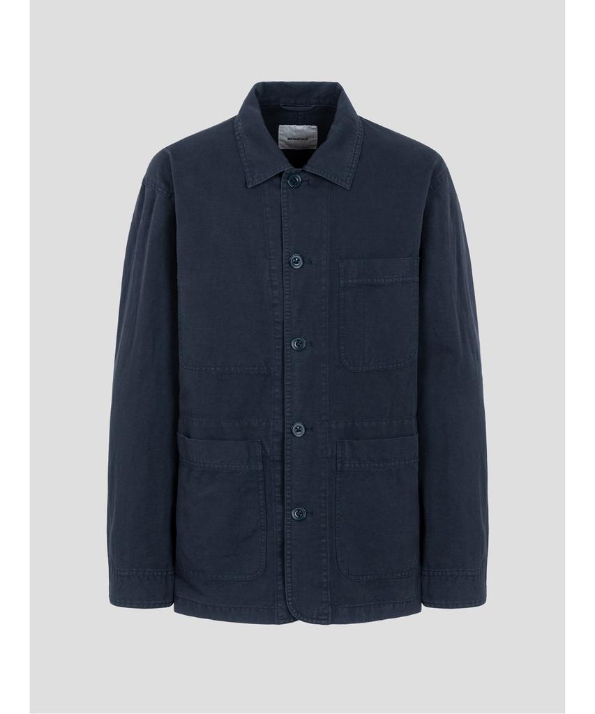 Beanpole Men Garment-Dyed Work Jacket Navy (Bc5211C13R)
