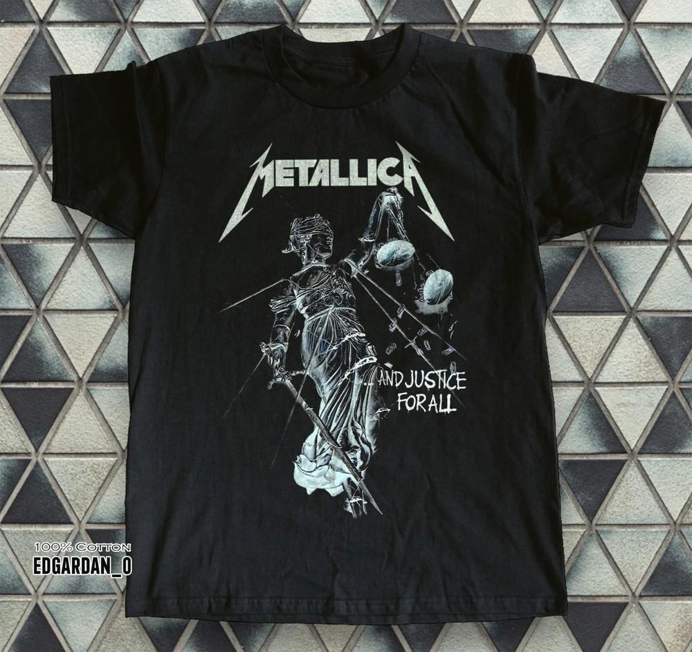 Редкий! Metallica And Justice for All Черная Унисекс Размер S-4XL Унисекс Футболка