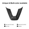 Для Tesla Model 3 Highland 2024 Аксессуары для декора интерьера Чехол на руль U-образный ABS Carbon Fibre Pattern Модифицированные детали