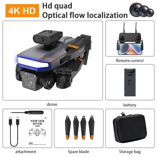 Новый P18 RC Drone ESC 8K HD Двойная камера Бесщеточный оптический поток позиционирования WIFI FPV Препятствия Избегание квадрокоптер Игрушечный самолет Детский подарок