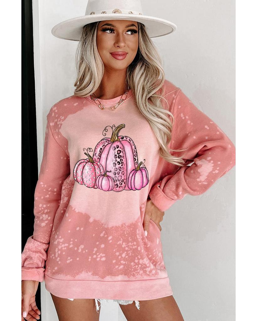 Azura Exchange Толстовка с принтом тыквы и узором тай-дай