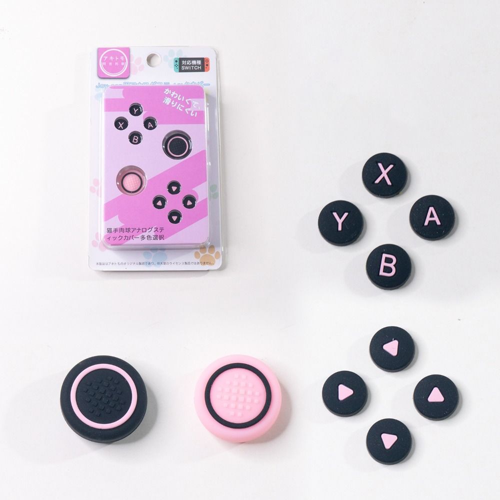 Soft D-pad Cross Button Colourful Thumb Stick Grip Cover Protector for Switch Oled NS Joy-con