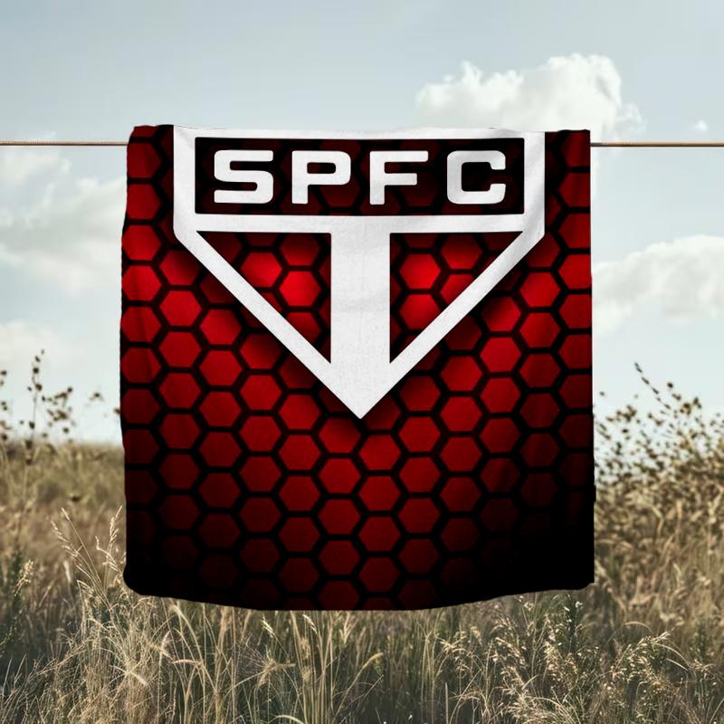 1PC Paulo Fc Emblem Printed Soft Flannel Blanket Throw for Adult Bedroom Living Room Sofa Camping Travel Fan gifts Christmas Gifts