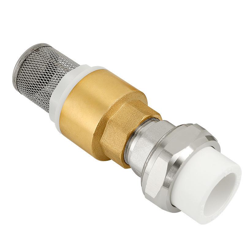 All-Copper Well Check Valve with Anti-Backflow & Self-Priming Pump Filter, 1-inch PPR